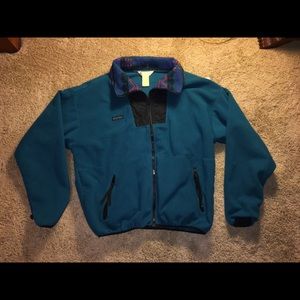 Columbia Teal Vintage Fleece Sweater XL